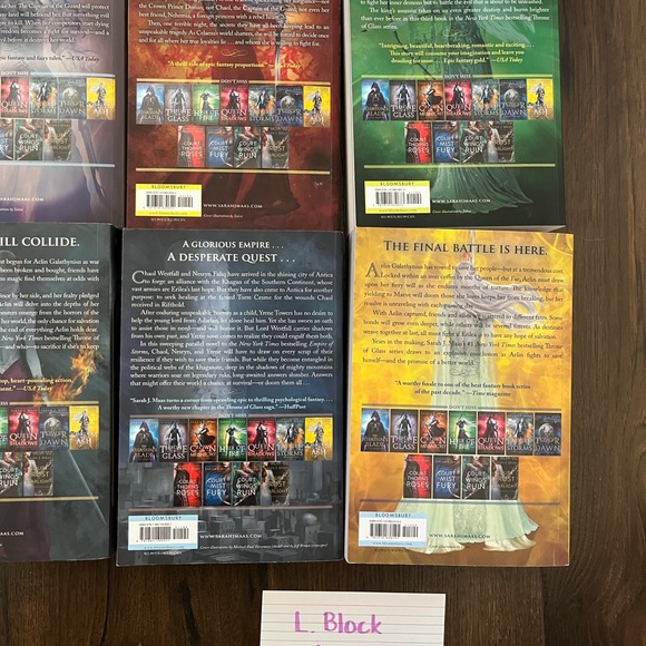 OOP Throne of Glass Complete Series Paperback Set - Picture 5 of 8